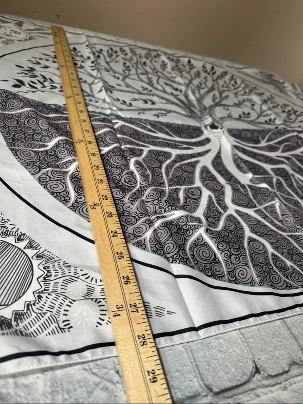 Druid Tree of Life Wall Tapestry All Seeing Eye Sun Moon 36” x 28” NEW